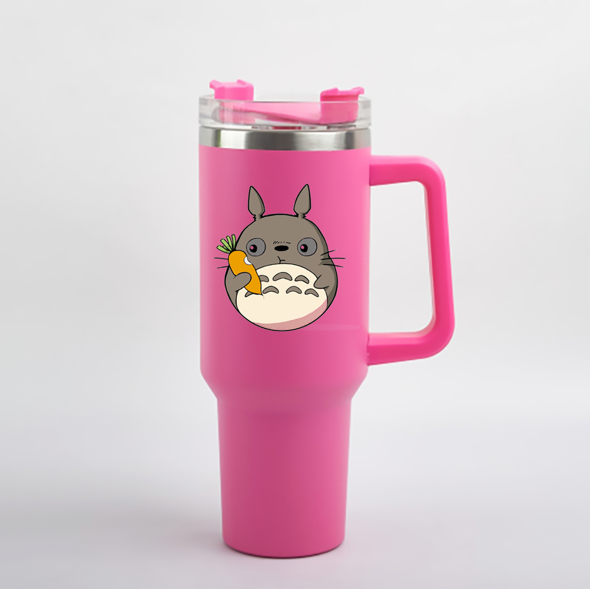 （画像用） となりのトトロ 草壁メイ 草壁サツキ My Neighbor Totoro Satsuki Kusakabe Mei Kusakabe 1200mL車用タンブラー - クリスタルステッカー（プラスチックストロー付き）
